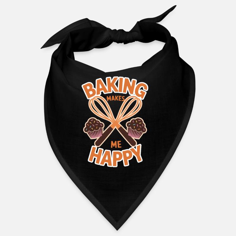 Baking makes me happy cake Bandana