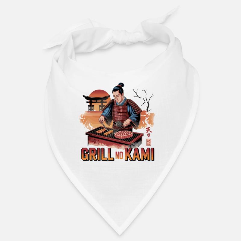 Grill No Kami Samurai BBQ Kunst Bandana