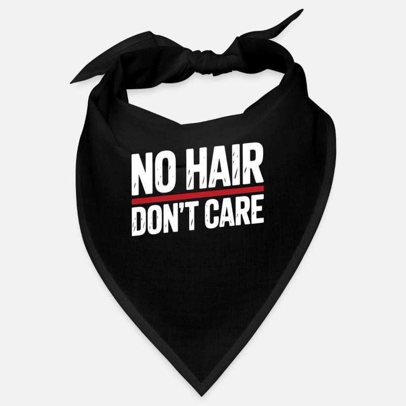 Pas de cheveux s’en soucient Citation drôle d’humour chauve Bandana