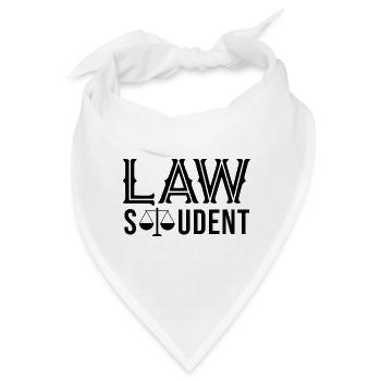 Jurastudent Jurist Anwalt Jura Rechtsanwalt - Bandana - Weiß - Vorne