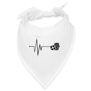 Poker Chip Puls - Bandana - Weiß - Vorne