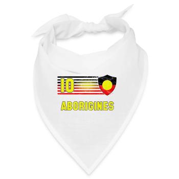 Aborigines Fußball Mannschaft - Bandana - Weiß - Vorne