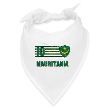 Mauretanien Fußball Mannschaft - Bandana - Weiß - Vorne