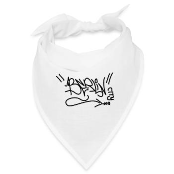 Berlin Souvenir City Kunst Metropole Graffiti BLN - Bandana - Weiß - Vorne