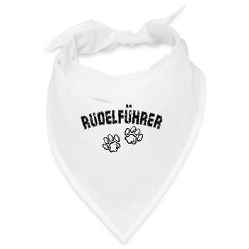 Rudelführer Hunde Hundebesitzer Hund Wolf Geschenk - Bandana - Weiß - Vorne