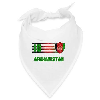 Afghanistan Fußball Mannschaft - Bandana - Weiß - Vorne