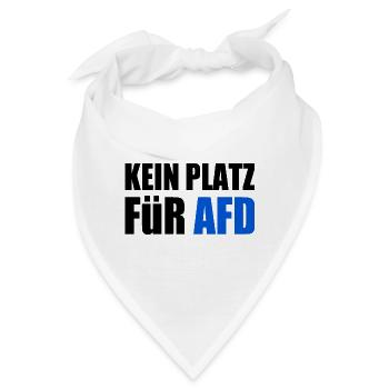kein platz für afd - Bandana - Weiß - Vorne