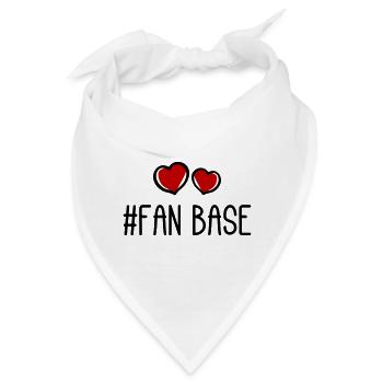 Fan Base Herz Liebe - Bandana - Weiß - Vorne