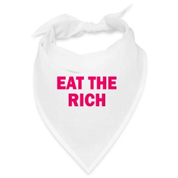 Eat the rich - Bandana - Weiß - Vorne