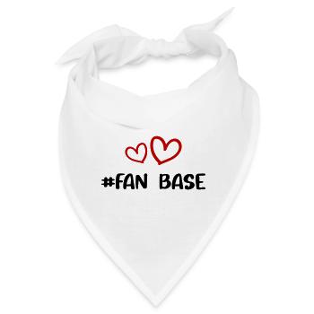 Fan Base Herz Liebe - Bandana - Weiß - Vorne