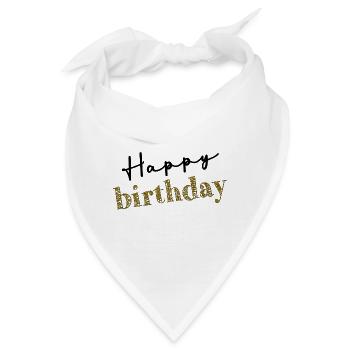 ALLES GUTE ZUM GEBURTSTAG!. ALLES GUTE ZUM GEBURTSTAG!. JAHRESTAG. - Bandana - Weiß - Vorne