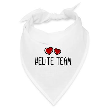 Elite Team Herz Liebe - Bandana - Weiß - Vorne