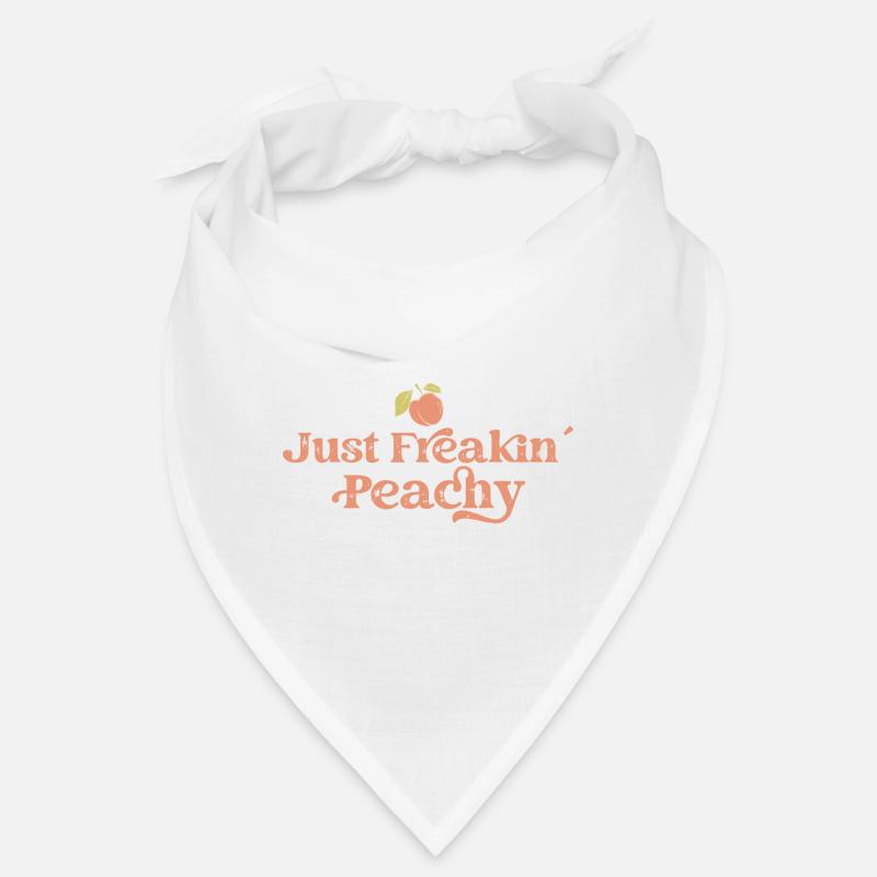 just peachy - peach fruit saying Bandana