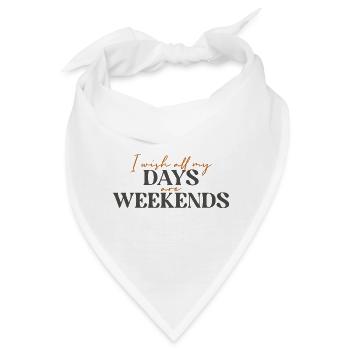Wochenende - Bandana - Weiß - Vorne