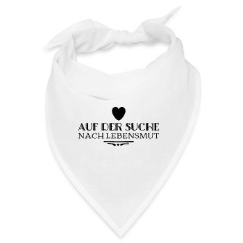 auf der Suche nach Lebensmut - Bandana - Weiß - Vorne