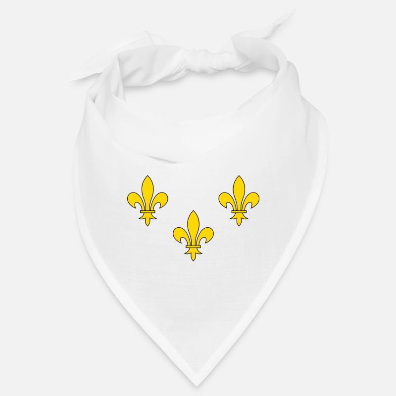 Fleur de Lys - Bandana - blanc
