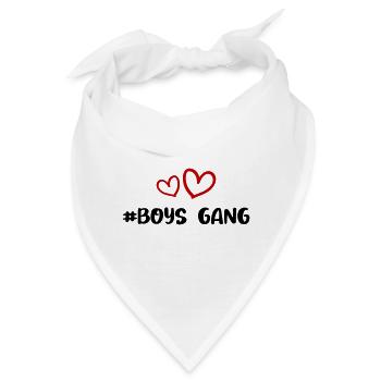 Boys Gang Herz Liebe - Bandana - Weiß - Vorne