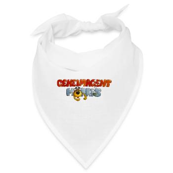 Geheimagent Morris Logo - Bandana - Weiß - Vorne
