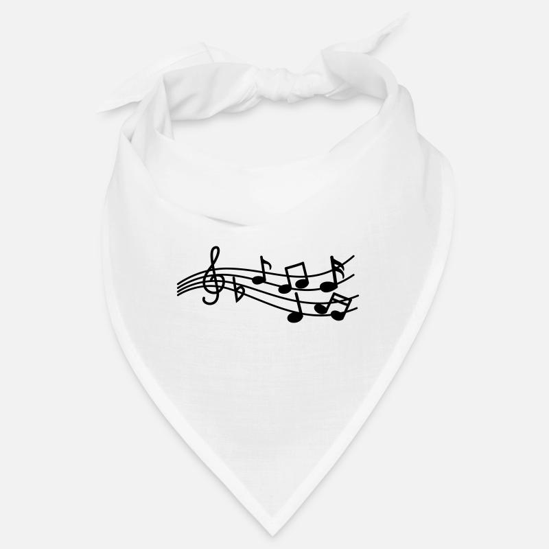 Musiknoten zeichen Bandana