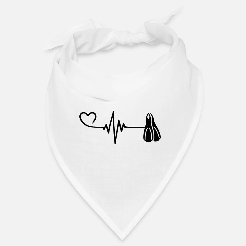 Nageoires de plongée à cœur pulsé Bandana