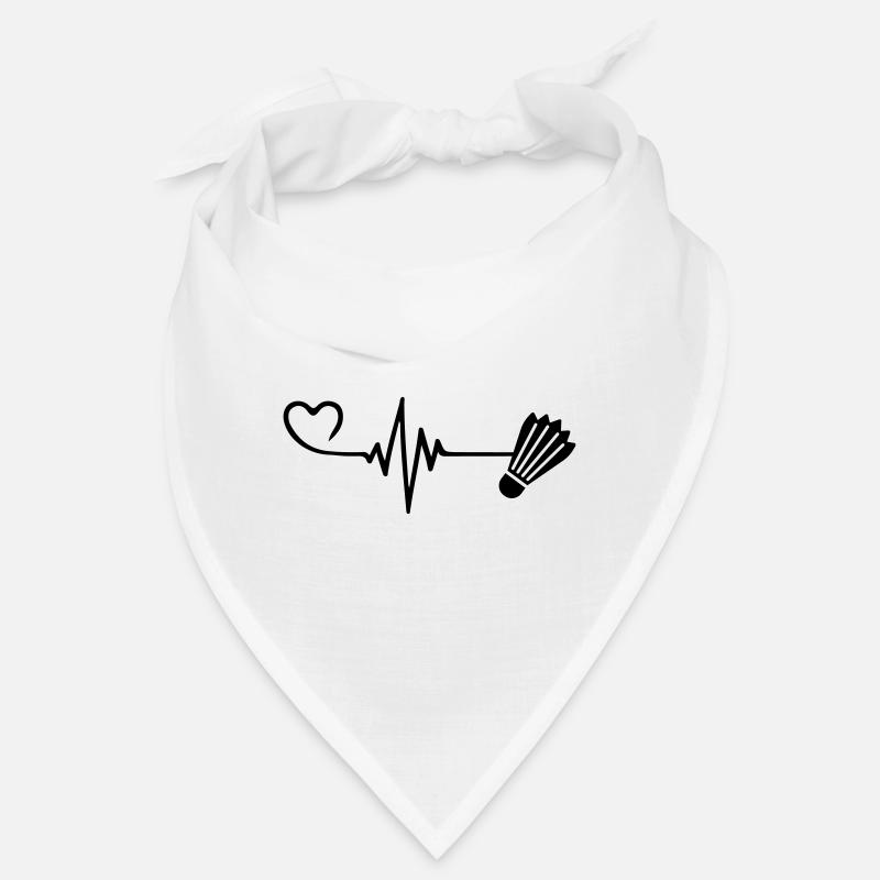 badminton Herz Puls Herzschlag Bandana