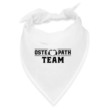 Osteopath Team Osteopathen Beruf Osteopathie - Bandana - Weiß - Vorne