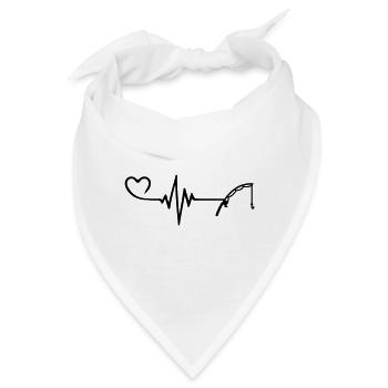 Angelrute Herzschlag - Bandana - Weiß - Vorne