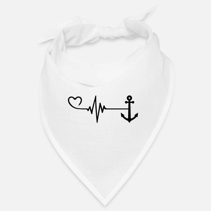 Anker Liebe Herz Symbol Bandana