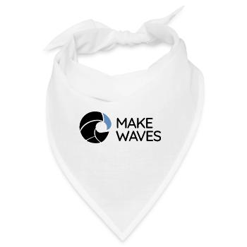 Welle – Wellen erzeugen - Bandana - Weiß - Vorne