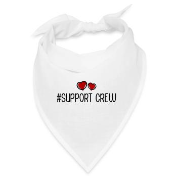 Support Crew Herz Liebe - Bandana - Weiß - Vorne