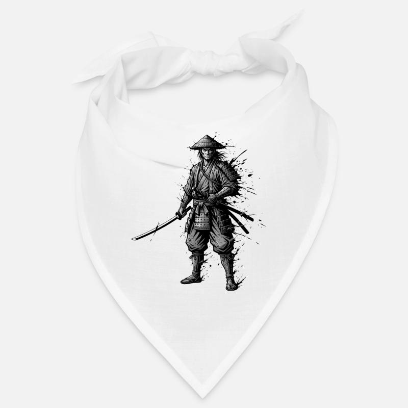 Samurai Krieger mit Katana einsamer-ronin-japan Bandana