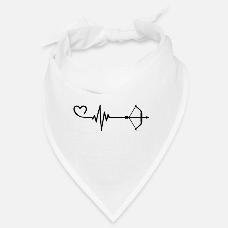 Pfeil und Bogen Liebe Puls Herz Bandana