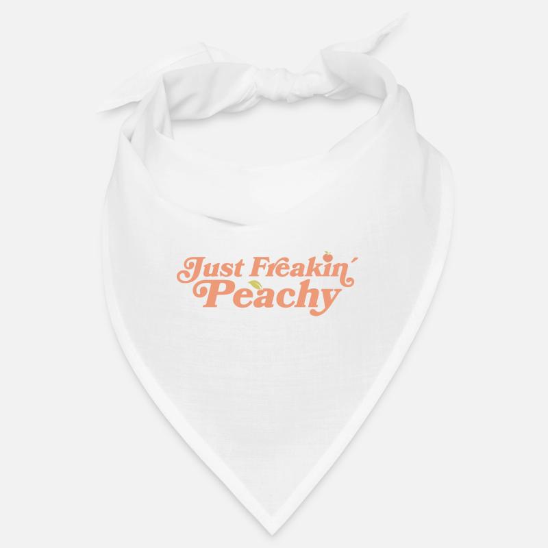 juste pêche - peach fruit dicton Bandana