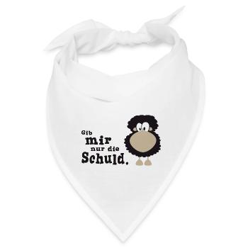 Gib mir nur die Schuld - Bandana - Weiß - Vorne