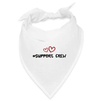 Support Crew Herz Liebe - Bandana - Weiß - Vorne