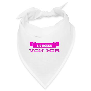 sie hören von mir - Bandana - Weiß - Vorne