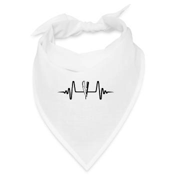 Rasieren Barber Puls - Bandana - Weiß - Vorne