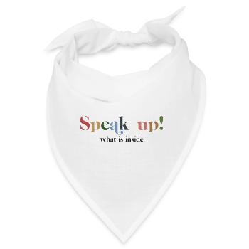 Laut sagen - Bandana - Weiß - Vorne