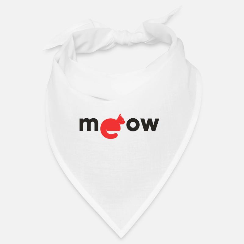 Meow - Bandana - Weiß