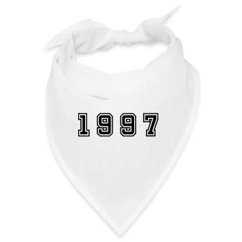 1997 Jahr Zahl - Bandana - Weiß - Vorne