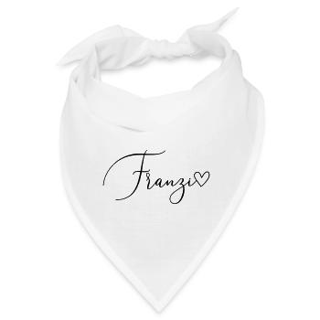 Franzi Name Vorname Mädchen - Bandana - Weiß - Vorne