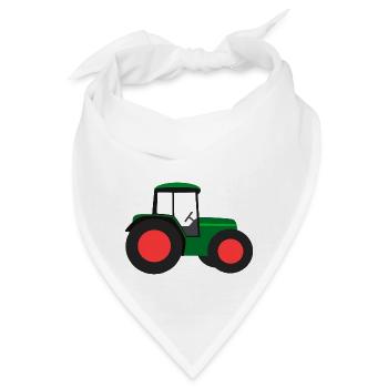traktor trecker ackerschlepper schlepper tractor - Bandana - Weiß - Vorne
