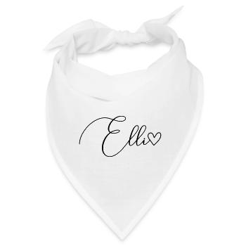 Elli Name Vorname Mädchen - Bandana - Weiß - Vorne