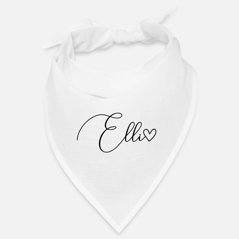 Elli Name Vorname Mädchen - Bandana - Weiß