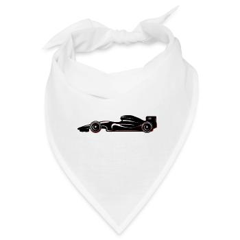 Auto Car Autosport - Bandana - Weiß - Vorne