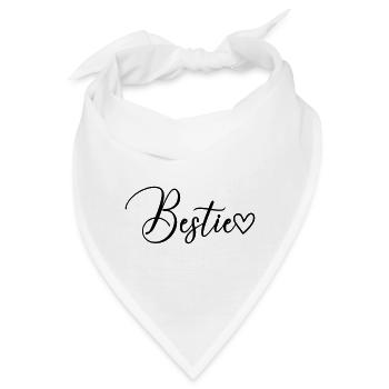 Bestie Schrift - Bandana - Weiß - Vorne