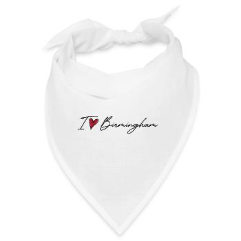 I Love Birmingham - Bandana - Weiß - Vorne