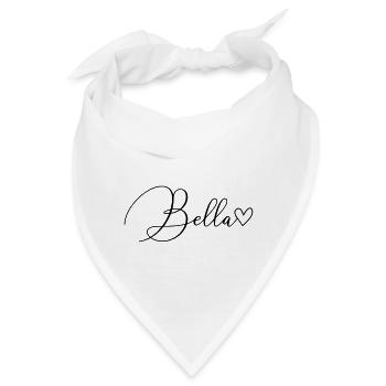 Bella Name Vorname Mädchen - Bandana - Weiß - Vorne