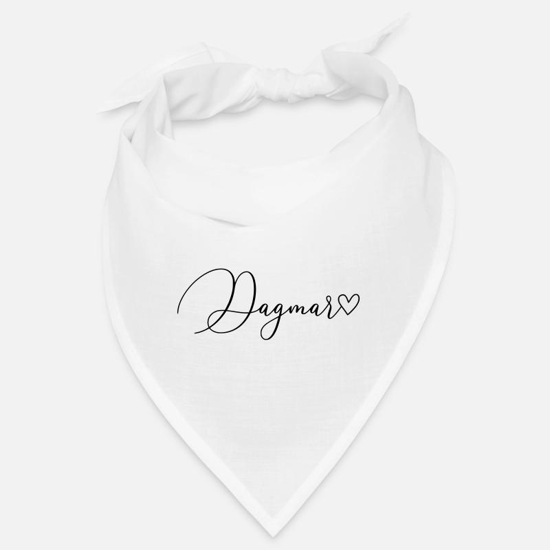 Dagmar Name Vorname Mädchen - Bandana - Weiß