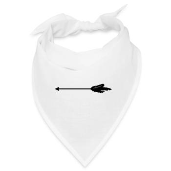 Pfeil Icon - Bandana - Weiß - Vorne